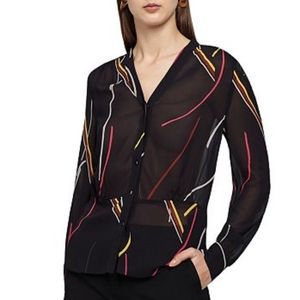 NWT REISS Vona Printed Blouse